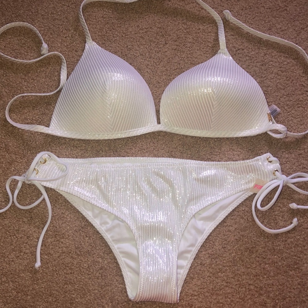 VS Pink white swim suit!